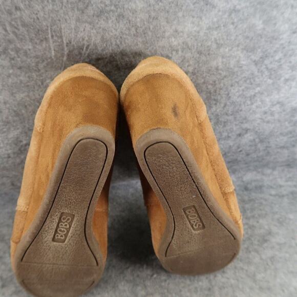 Skechers Shoes Womens 6.5 Bob Bootie Wedge Desert Leather Lace Up Comfort Brown - Picture 10 of 15